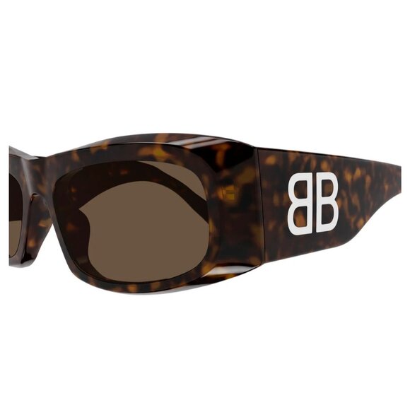 NEW BALENCIAGA SUNGLASSES BB0395S 002 HAVANA WOMEN EYEWEAR - Picture 2 of 4